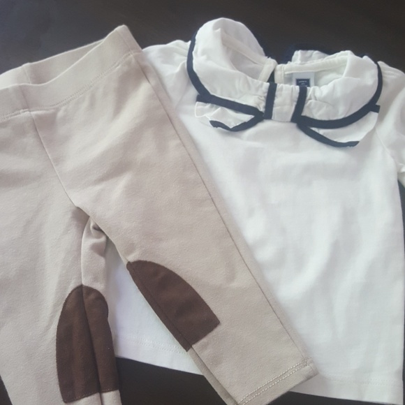 Janie and Jack Other - Janie and jack 6 12 M set blouse horse pants